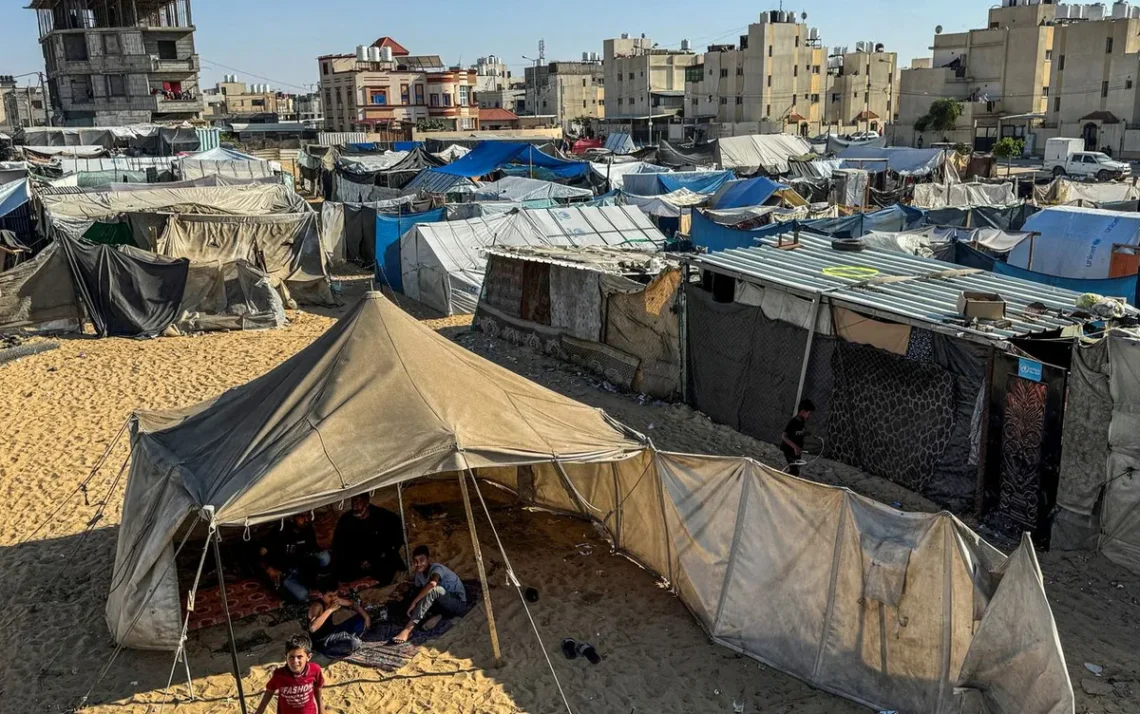 Faixa de Gaza, território israelense;