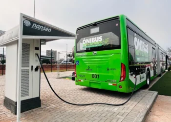 ônibus, elétrico, veículos, elétricos, transporte, sustentável;