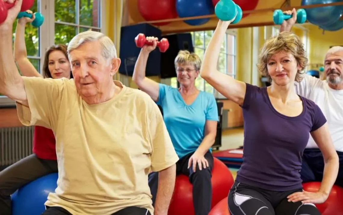 força, massa, muscular, resistência, treinamento, de força, sarcopenia