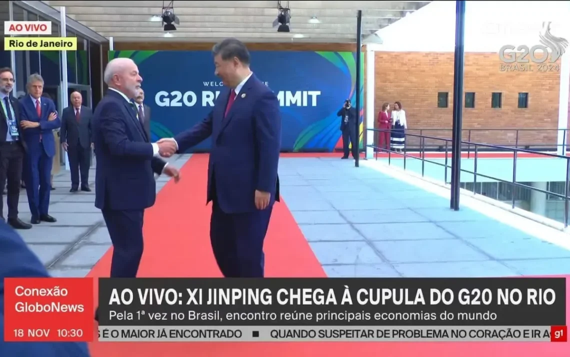 Xi Jinping chega à Cúpula do G20 - Todos os direitos: © G1 - Globo Mundo