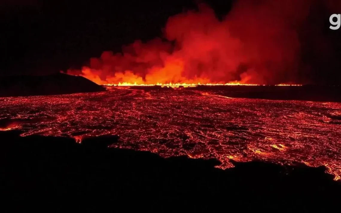 atividade, vulcânica, erupção, atividade