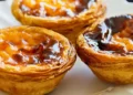 pastel, doce, tradicional, pasteis, de nata