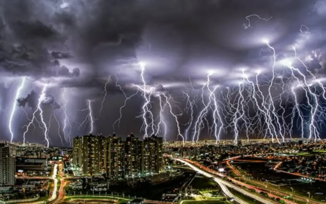 chuva, de raios, raios, relâmpagos